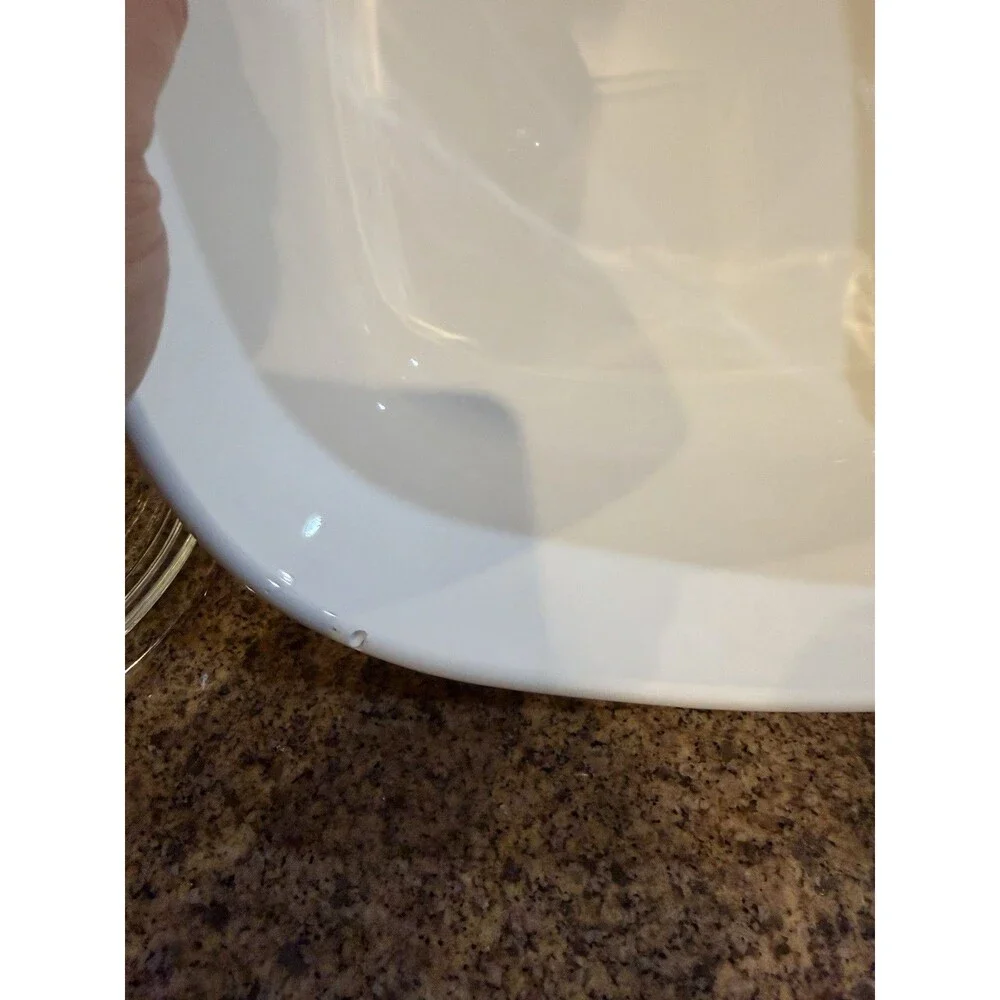 CorningWare 4Qt Square Floral Casserole Dish w/ Glass Lid White/Blue Cottagecore